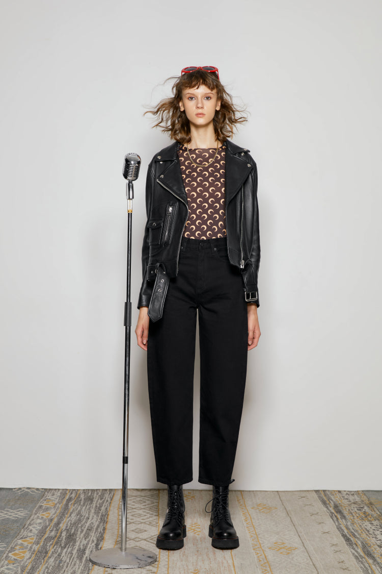 Queens Of Noise High Rise Barrel Jeans HJ026 [FINAL SALE]