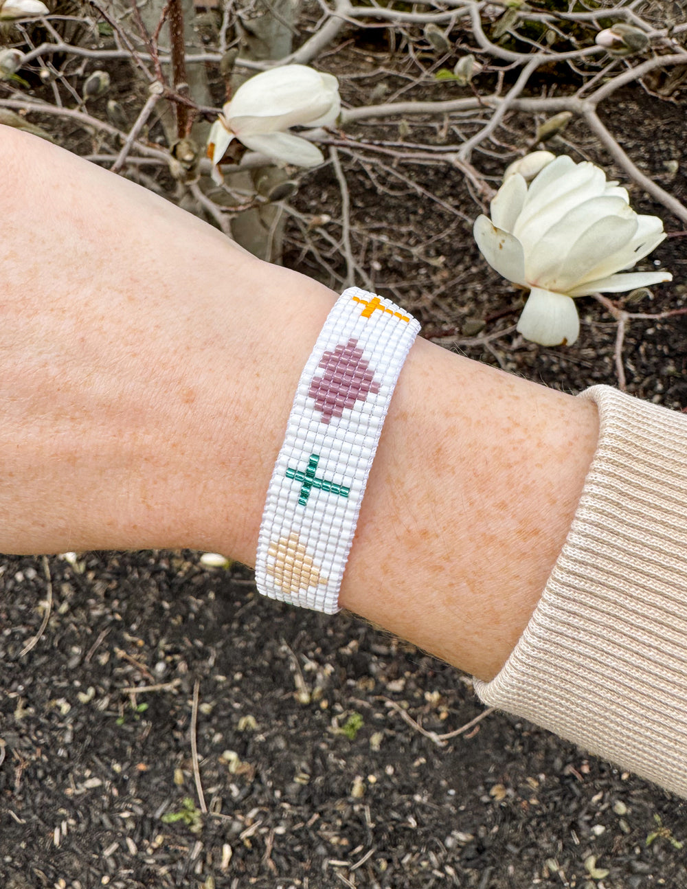 Salvation Micro Bead String Bracelet