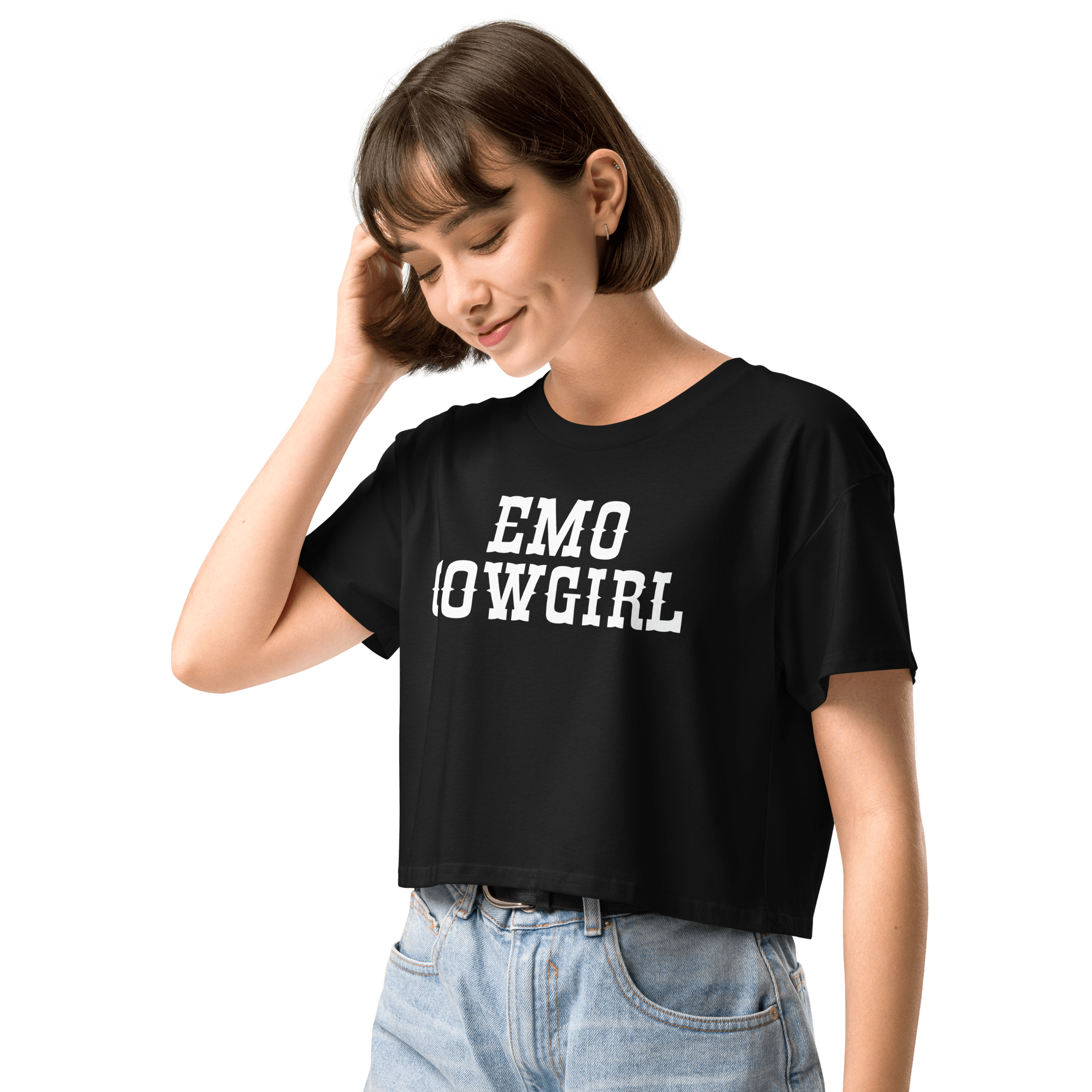 Emo Cowgirl Cropped Tee