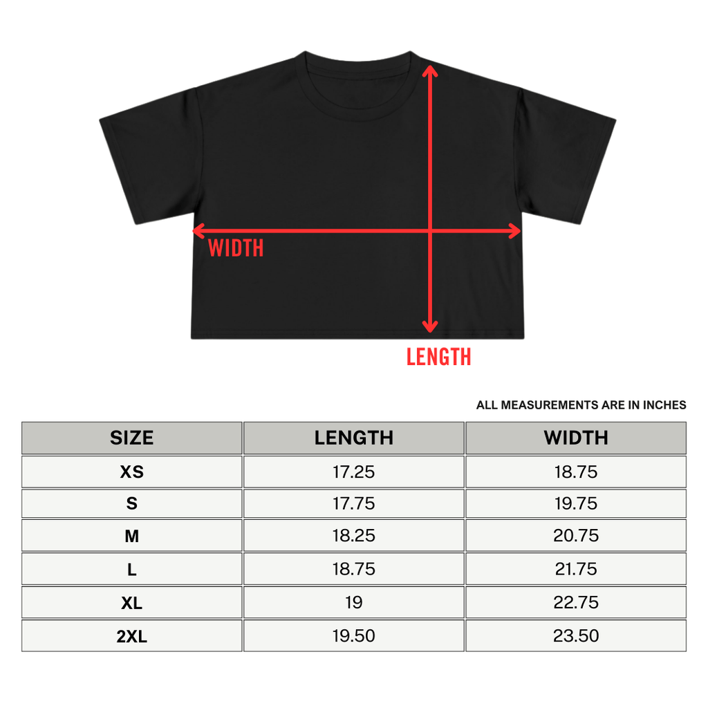 Thick Thighs, Good Vibes Height Weight Cropped Tee
